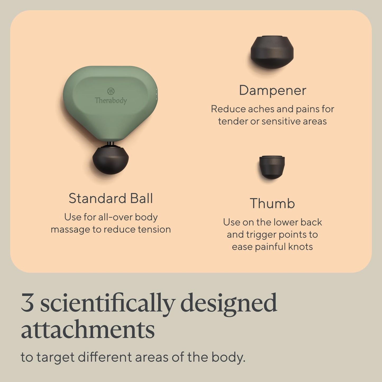 TheraGun Mini Handheld Electric Massage Gun - Compact Deep Tissue Treatment for Any Athlete On The Go - Portable Percussion Massager with QuietForce Technology (Green - 2.0)