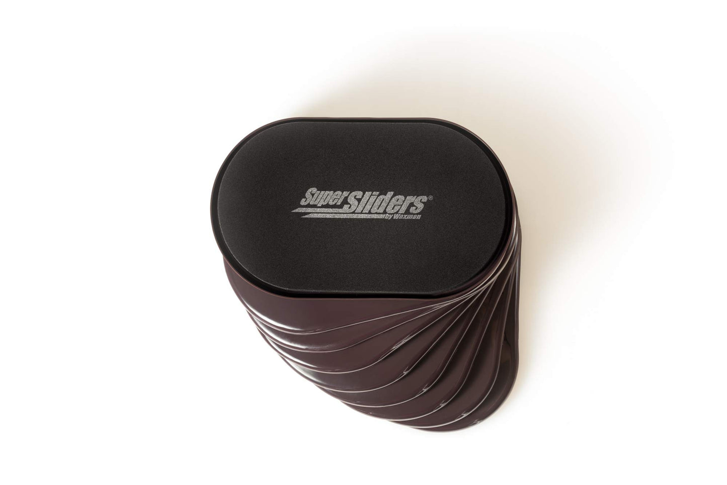 Super Sliders 5 3/4" x 9 1/2" Oval Reusable Furniture Sliders for Carpet - Effortless Moving and Surface Protection, Brown (4 Pack)