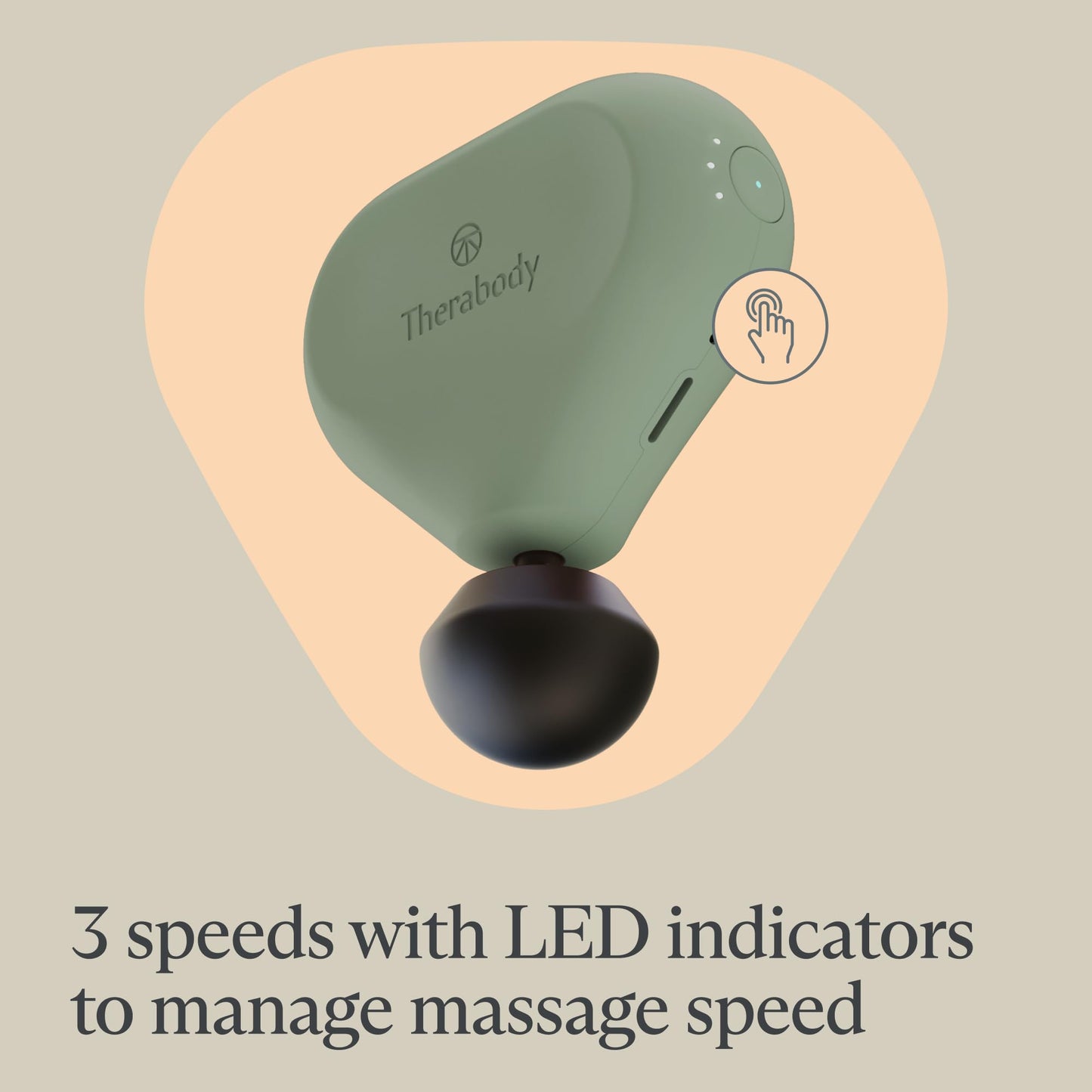 TheraGun Mini Handheld Electric Massage Gun - Compact Deep Tissue Treatment for Any Athlete On The Go - Portable Percussion Massager with QuietForce Technology (Green - 2.0)