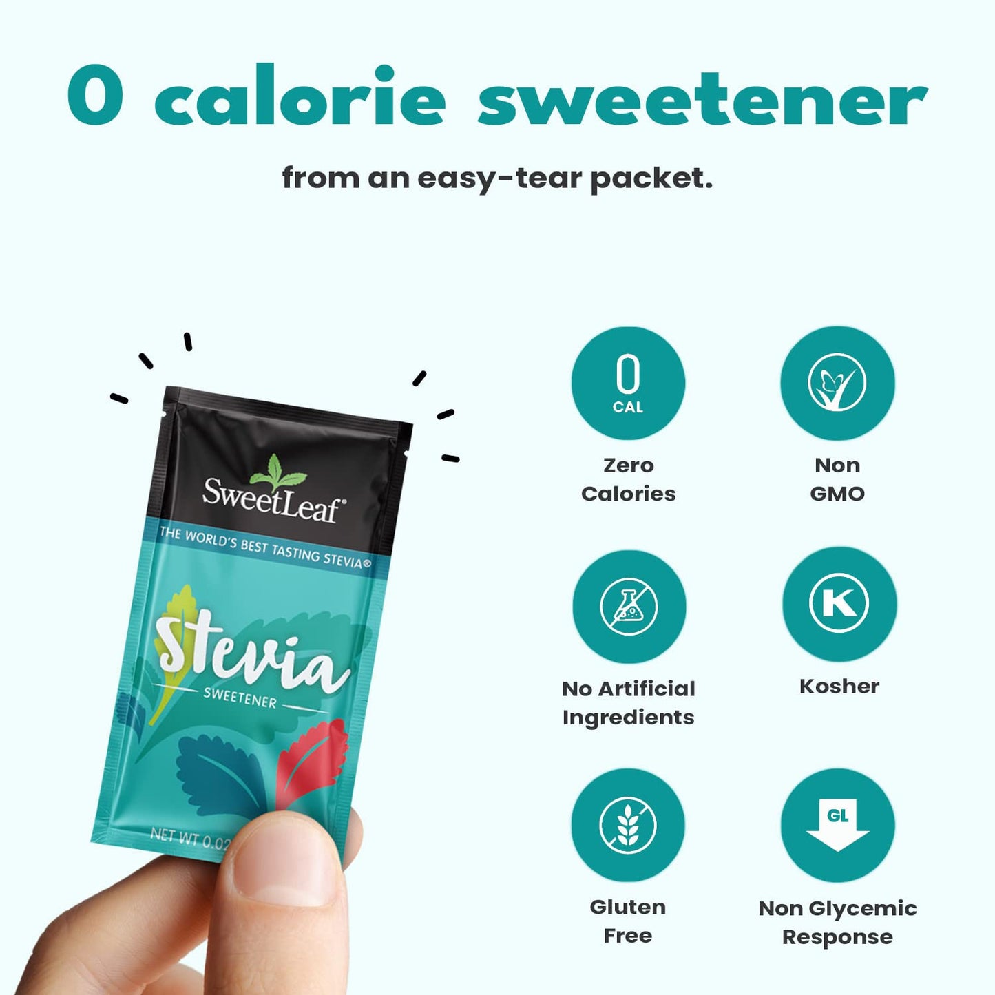 Sweetleaf 100% Pure Stevia - 1 Box (72 packets)