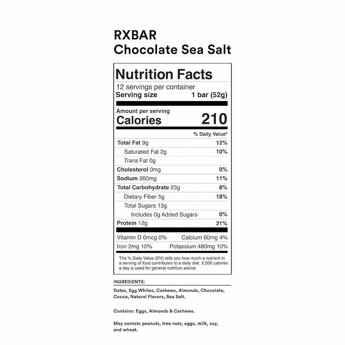 RX Protein Bar - Chocolate Sea Salt