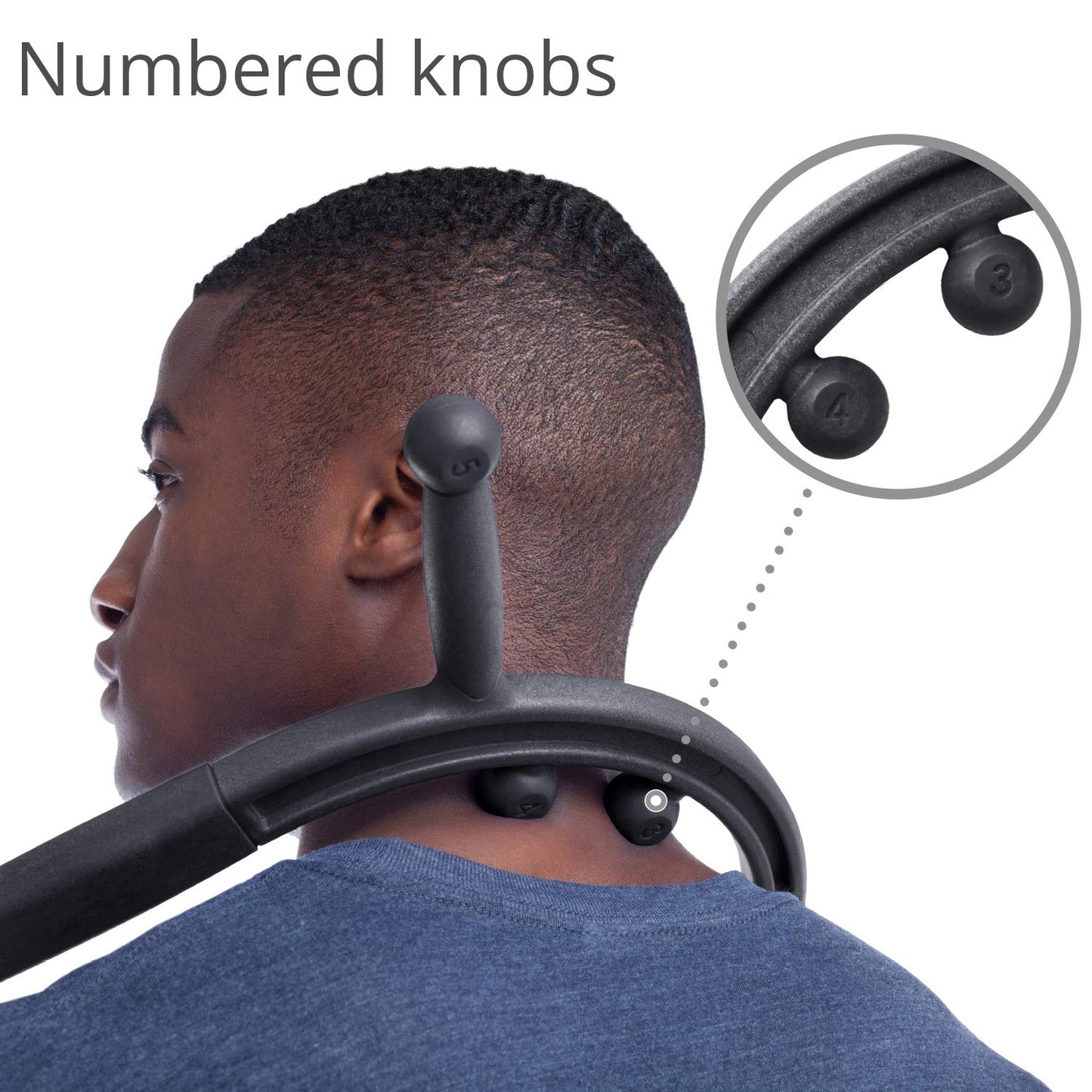 Body Back Buddy Elite – USA Made – Trigger Point Massage Tool, Shoulder Neck Back Handheld Self Massager, Manual Massage Cane, Hook, Muscle Knot Remover with Instructions, Patented (Black)