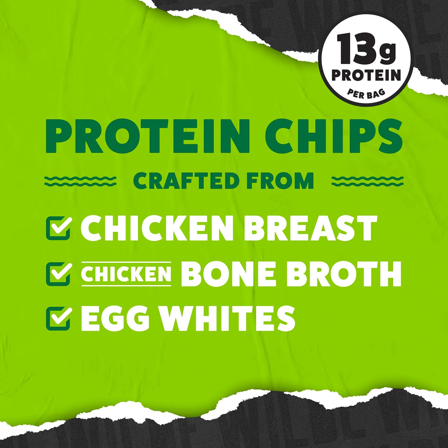 WILDE Protein Chips Variety Pack, Protein Snacks, Keto chips, Made with Real Ingredients, 1.34oz Bags (Pack of 12) - High Protein, Low Carb Snack Box