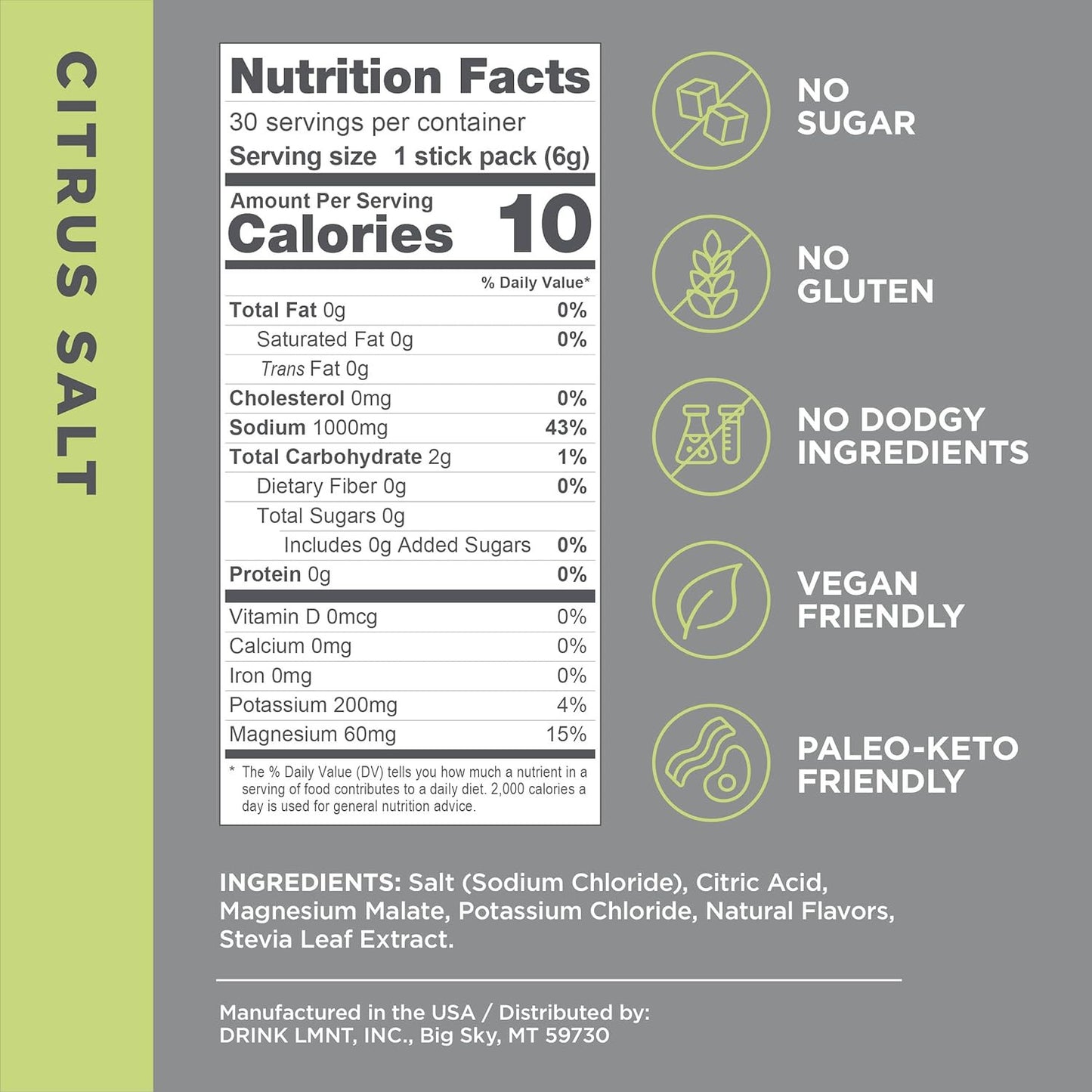 LMNT Electrolyte Drink Mix - 1 Packet