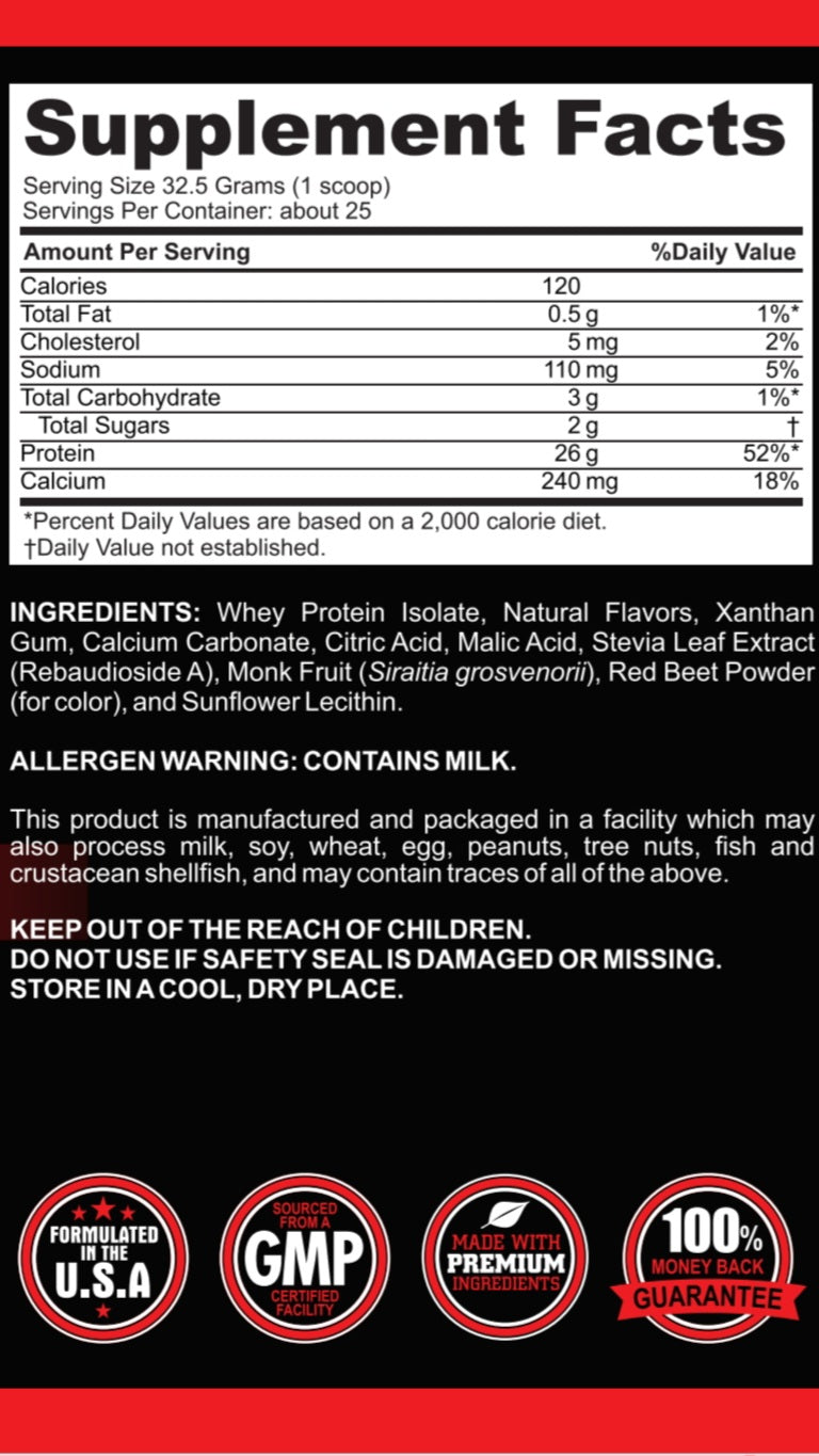 MFN All-Natural Whey Protein Isolate - Strawberry