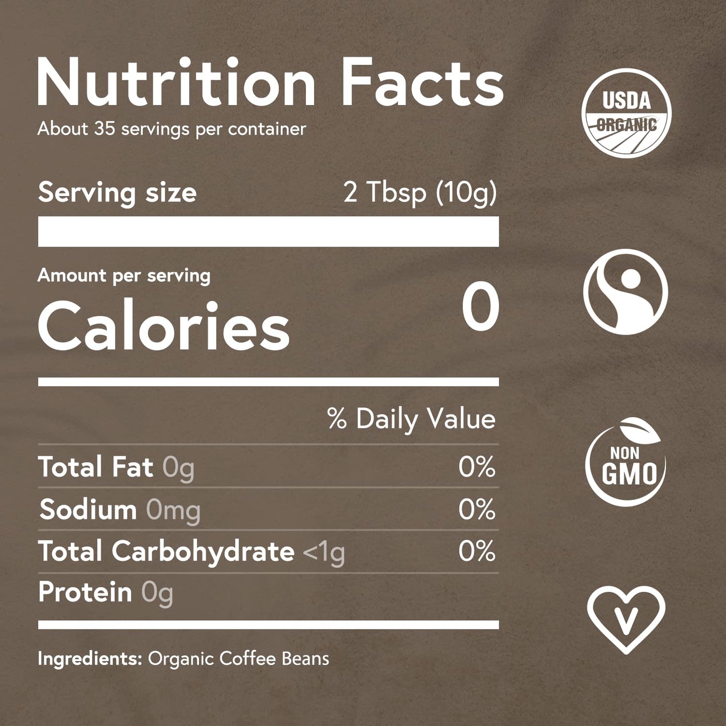 Fabula Organic, Low Acid, Medium Roast, Single Origin Coffee - 12 oz Whole Beans (2 Flavors)