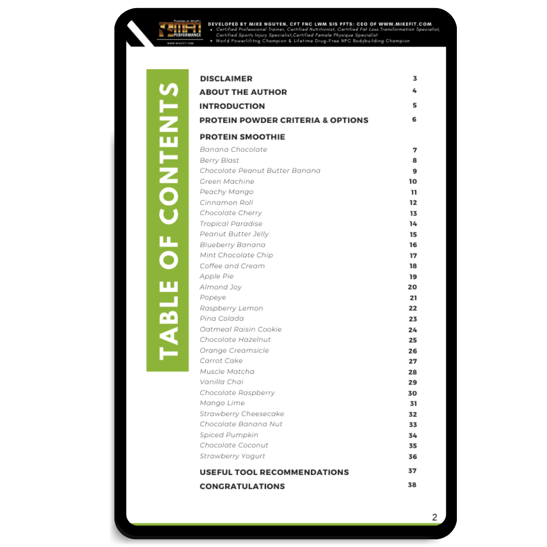 30 Protein Smoothies in 5 ingredients or less - eBook