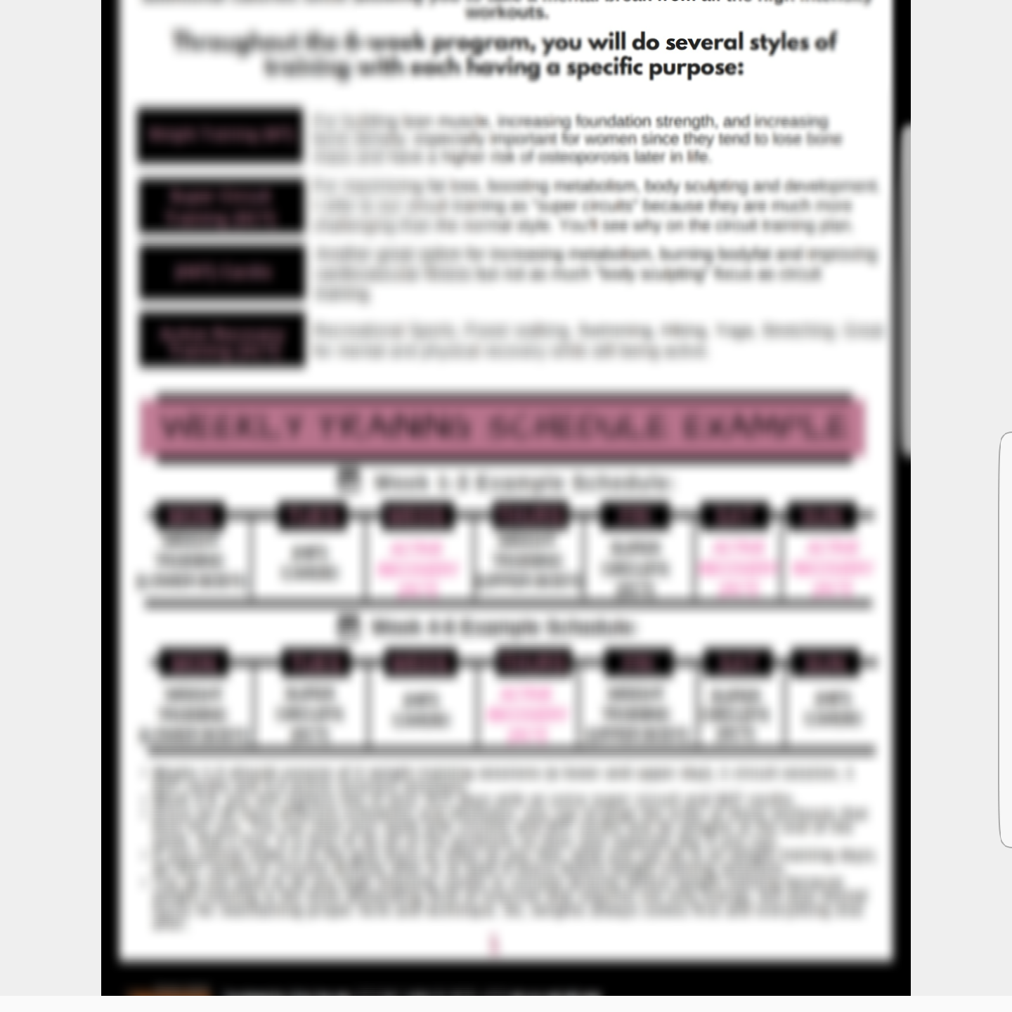 WOMEN'S 6-WEEK ULTIMATE SHRED (Competition Level Training + Nutrition Program)