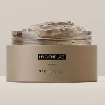 HygieneLab Men's Hair Gel - EWG Verified, Strong Hold, Matte Finish, Weightless Texture, Sandalwood Scent, Non-Toxic Clean Formula, Suitable for All Hair Types