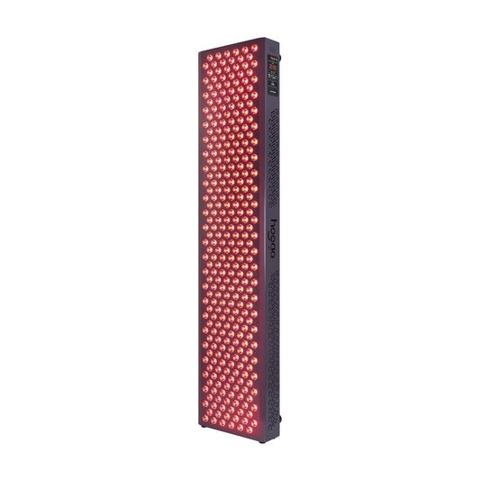 Hooga Red Light Therapy Panel Device – Full Body Panel, 630nm 660nm 810nm 850nm Red & Near Infrared Light Therapy, 300 Quad Chip LEDs, Brightness Control, Pulse Mode – ULTRA1500