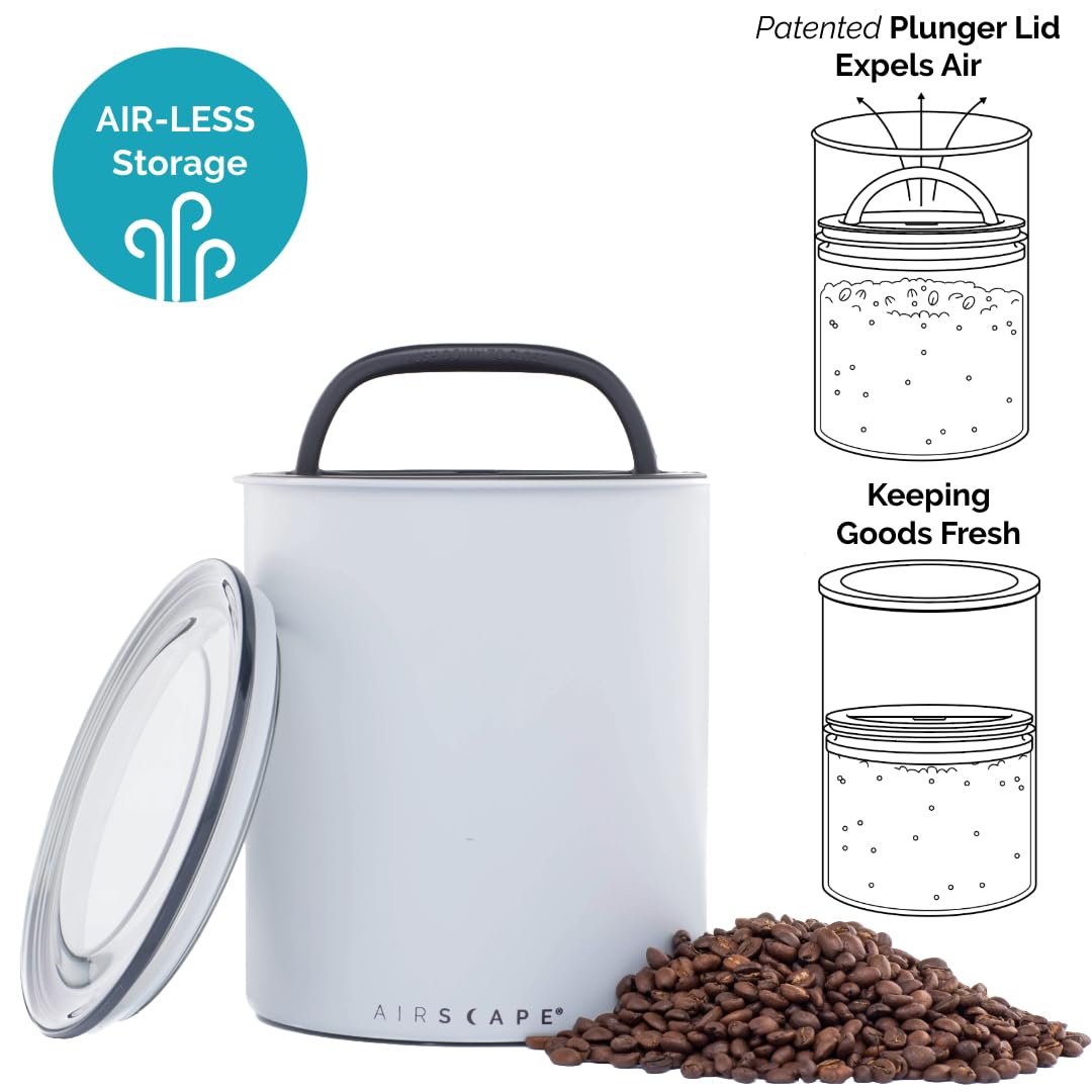 AirScape by Planetary Design | 2.2 lbs Coffee Storage | Matte Gray