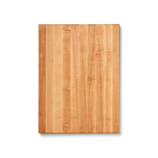 John Boos R-Board Series Rectangular Wooden Maple Cutting Board 24”x18” – 1.5” Thick, 18-lb Reversible Butcher Block with Edge-Grain & Finger Grips – Made in the USA