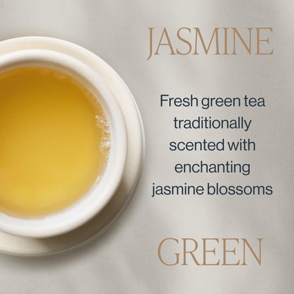 Rishi Tea Jasmine Green Tea - Organic Sachet Tea Bags, Caffeinated Scented Chinese Green Tea with Floral Aroma & Taste - 15 Count (Pack of 1)