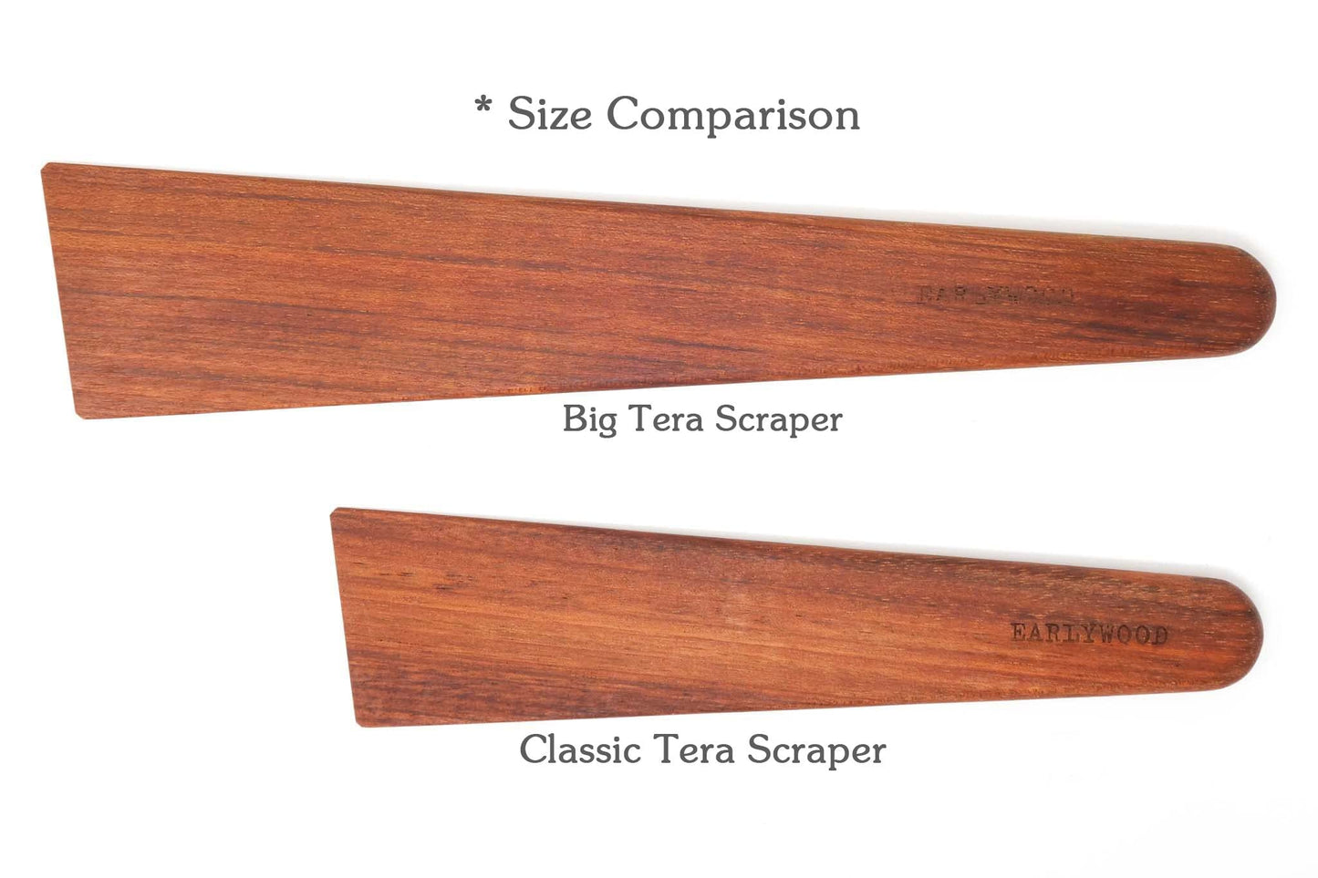 Earlywood 13 inch Handmade Wood Cooking Utensil for Kitchen, Multi-Purpose Scraper and Egg Turner, Cast Iron Scraper and Saute Spatula - Made in USA - Jatoba