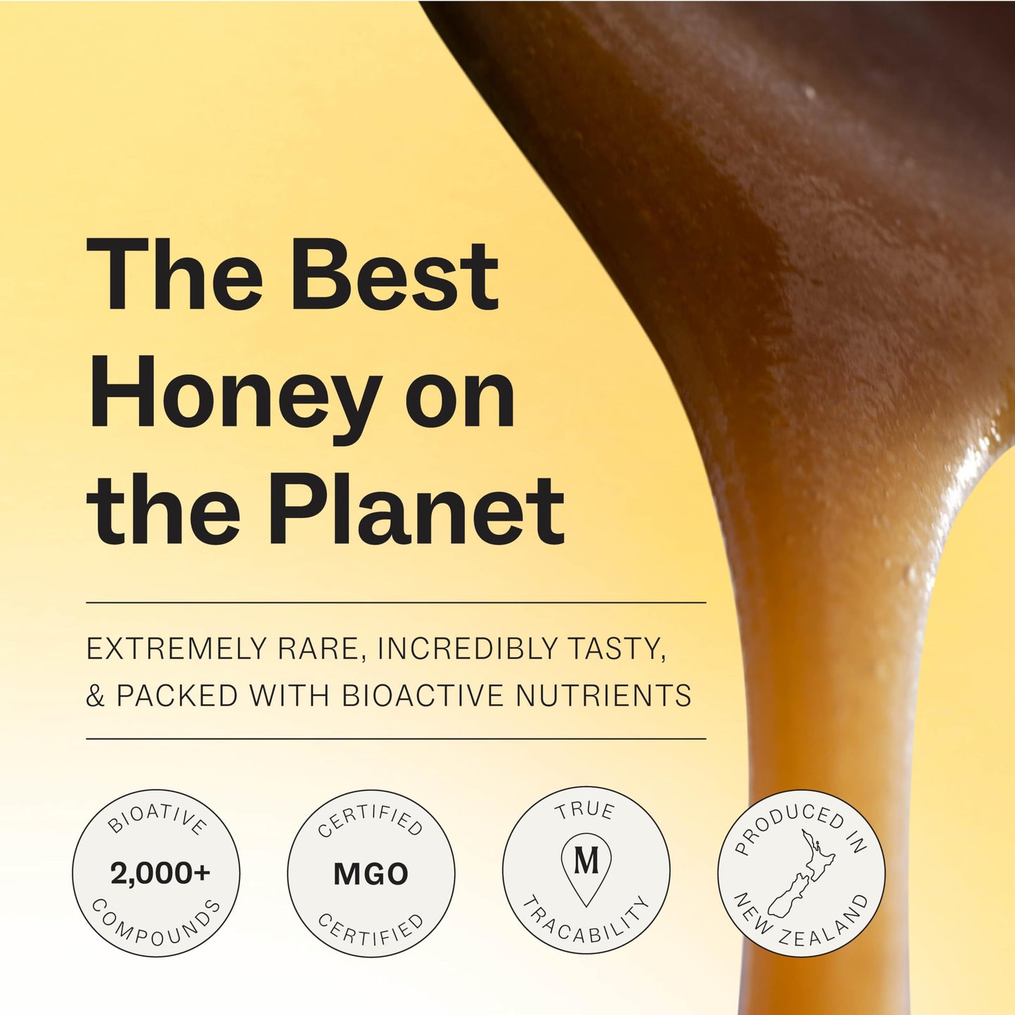 Manukora Raw Manuka Honey, MGO 200+, New Zealand Honey, Non-GMO, Traceable from Hive to Hand, Daily Wellness Support - 250g (8.82 Oz)