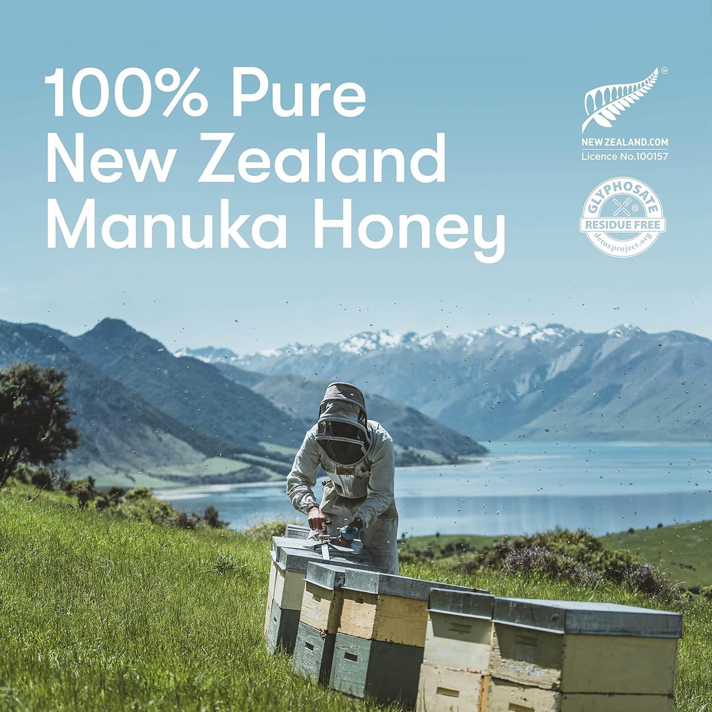 New Zealand Honey Co. Raw Manuka Honey UMF 10+ | MGO 263+ | UMF Certified Monofloral New Zealand Honey for Daily Wellness, Family, Skin Care & Dogs - 8.8oz / 250g