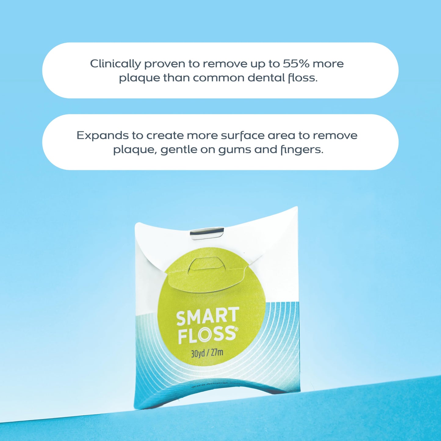 DrTung's Smart Floss - Natural Floss, PTFE & PFAS Free Floss, Gentle on Gums, Expands & Stretches, BPA Free - Natural Dental Floss Cardamom Flavor (Pack of 1)