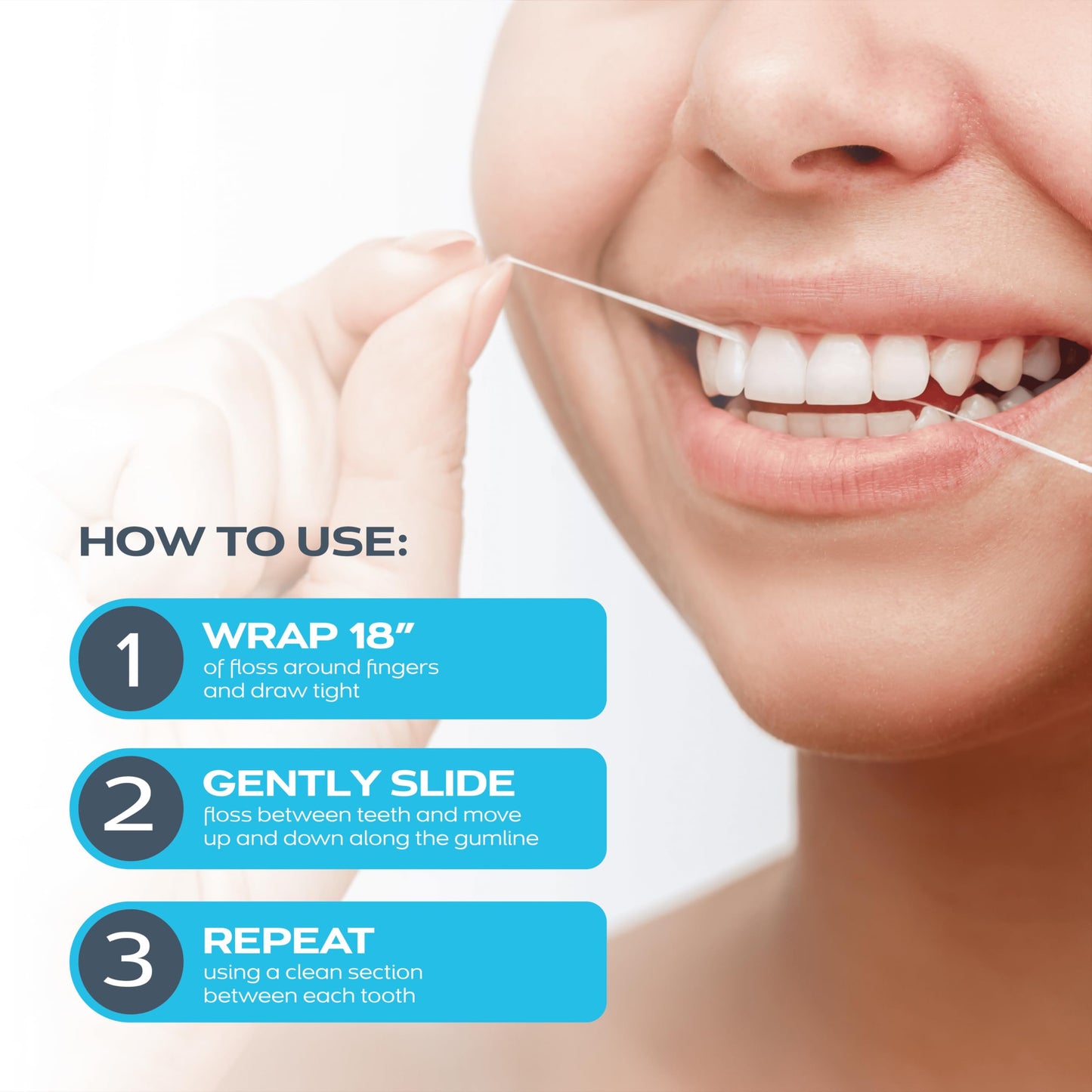 DrTung's Smart Floss - Natural Floss, PTFE & PFAS Free Floss, Gentle on Gums, Expands & Stretches, BPA Free - Natural Dental Floss Cardamom Flavor (Pack of 1)