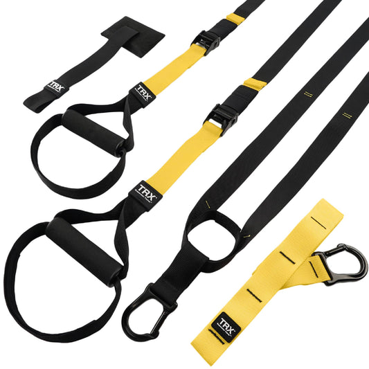 TRX All-in-One Suspension Training System for Weight Training, Cardio, Cross-Training & Resistance Training, Full-Body Workouts for Home, Travel, and Outdoors, Includes Indoor & Outdoor Anchor System