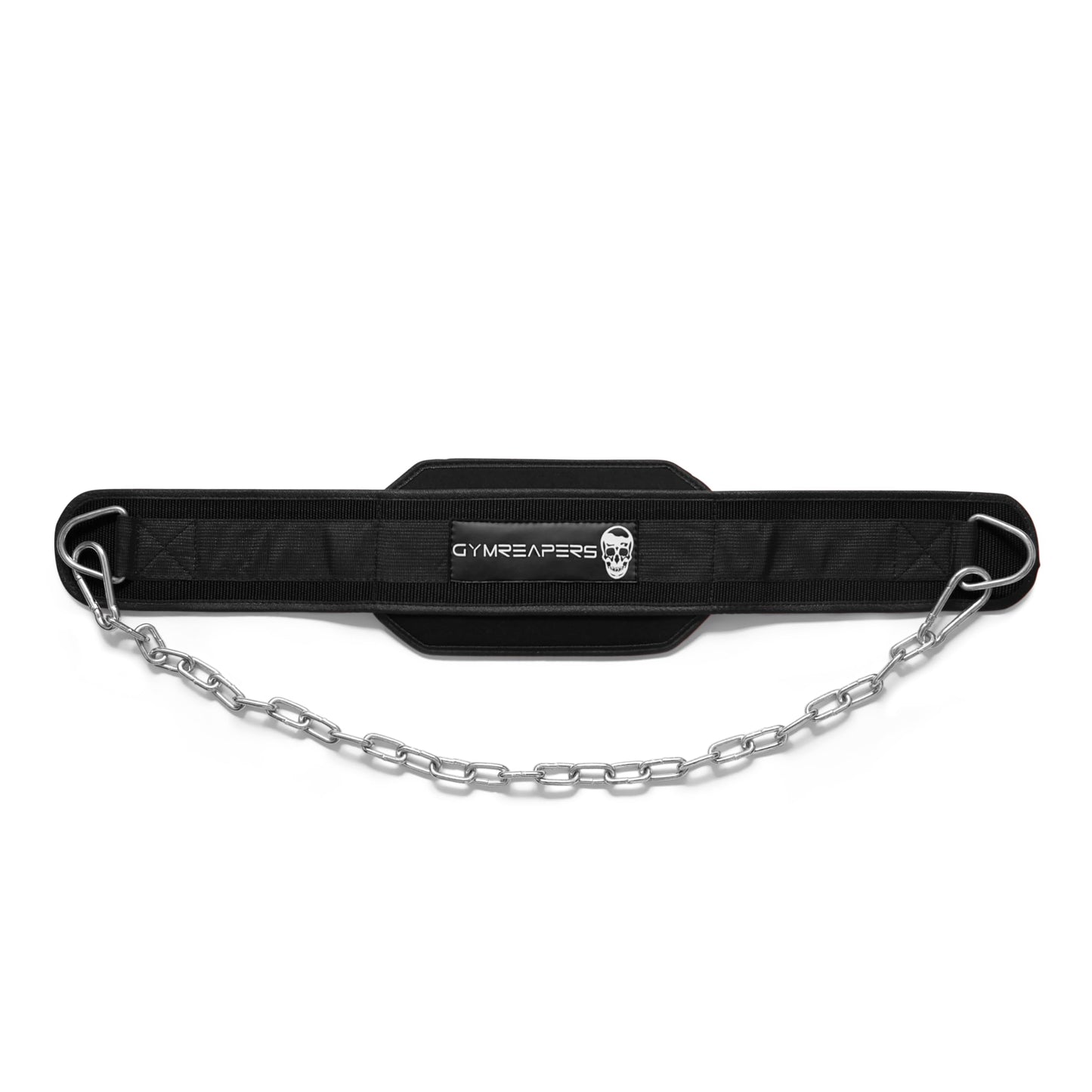 Gymreapers Dip Belt With Chain For Weightlifting, Pull Ups, Dips - Heavy Duty Steel Chain For Added Weight Training (Black)