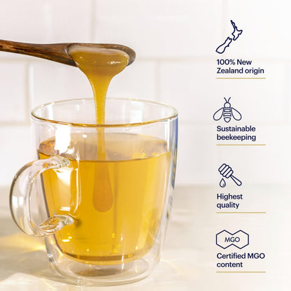 Manuka Health UMF 10+/MGO 263+ Manuka Honey (250g/8.8oz), Superfood, Authentic Raw Honey from New Zealand