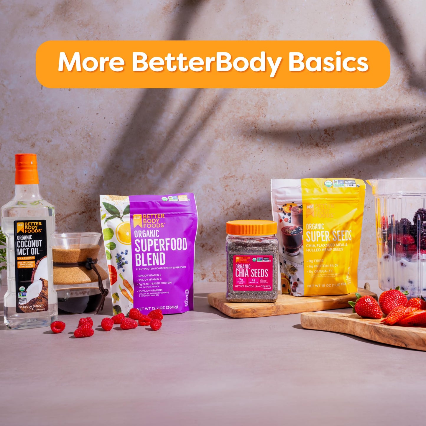 BetterBody Foods Organic Coconut MCT Oil - Energy Boosting- Keto-Friendly - C8 & C10 - Gluten Free - 16.9 oz
