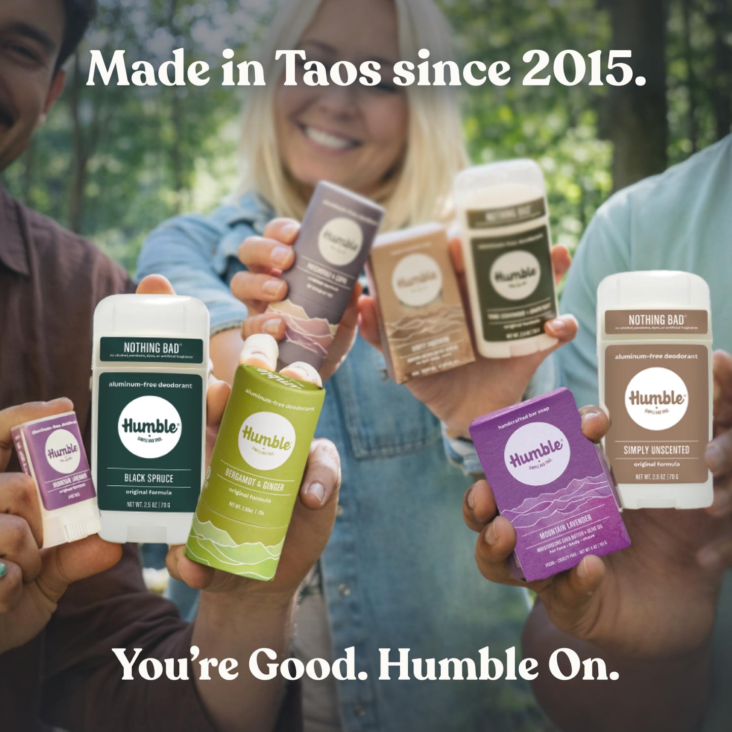 Humble Aluminum-Free Deodorant for Women & Men, Mountain Lavender - Clean & Fresh Natural Deodorant Stick with Essential Oils for Long-Lasting Odor Control - 1 Pack