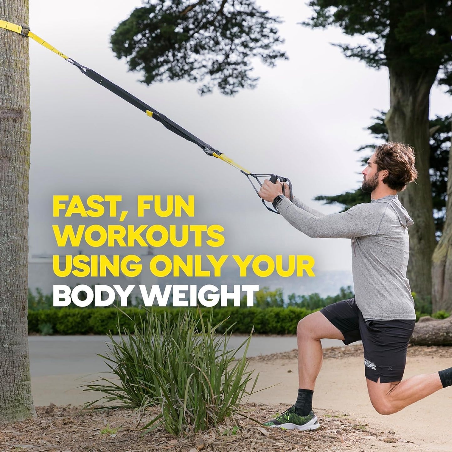 TRX All-in-One Suspension Training System for Weight Training, Cardio, Cross-Training & Resistance Training, Full-Body Workouts for Home, Travel, and Outdoors, Includes Indoor & Outdoor Anchor System