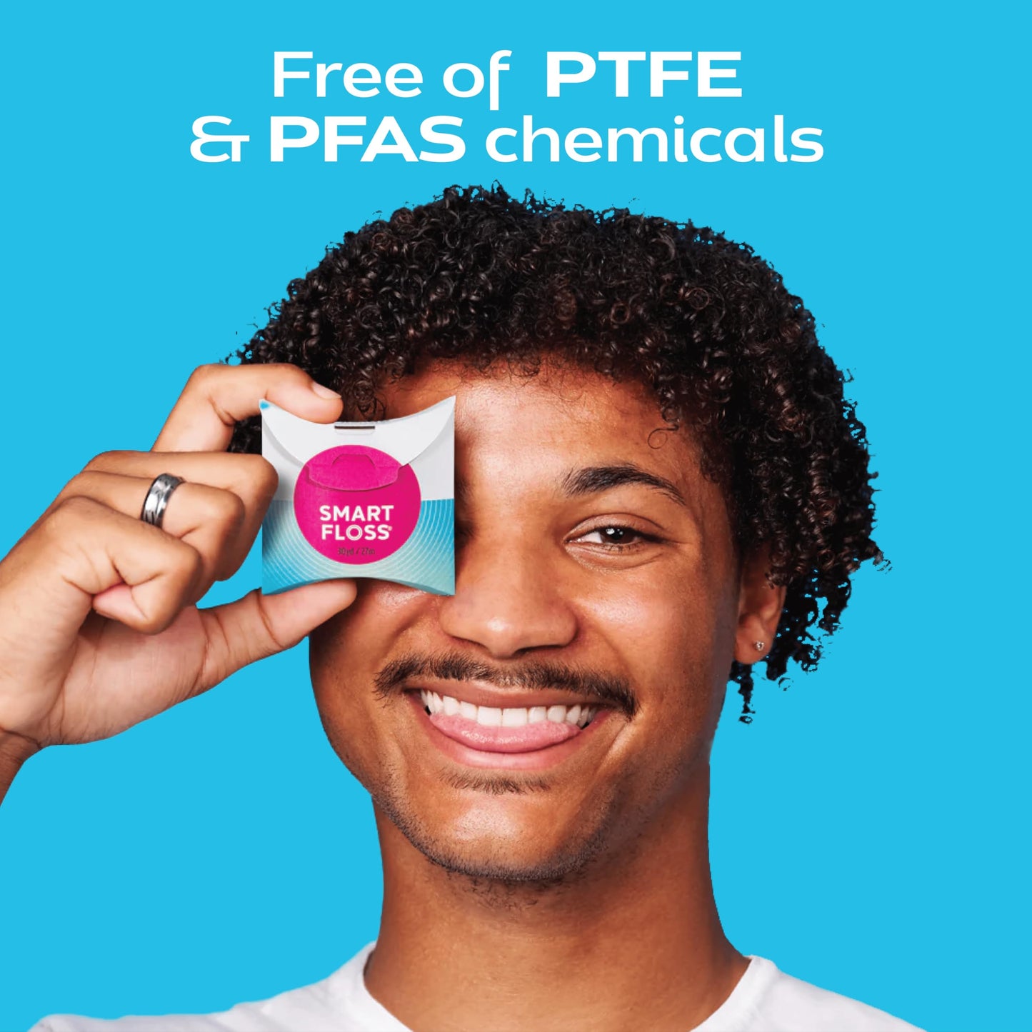 DrTung's Smart Floss - Natural Floss, PTFE & PFAS Free Floss, Gentle on Gums, Expands & Stretches, BPA Free - Natural Dental Floss Cardamom Flavor (Pack of 1)