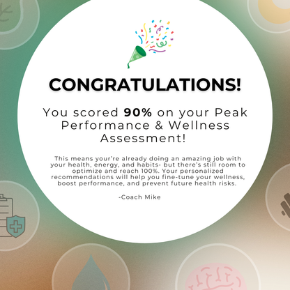 Peak Performance & Wellness Assessment (50% off intro special all November)
