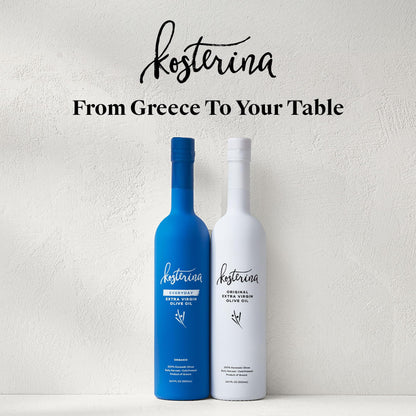 Kosterina Original Extra Virgin Olive Oil | Polyphenol Rich Greek Olive Oil, Cold-Pressed EVOO, Early Harvest Koroneiki Olives | Harvested in Greece (16.9 oz)