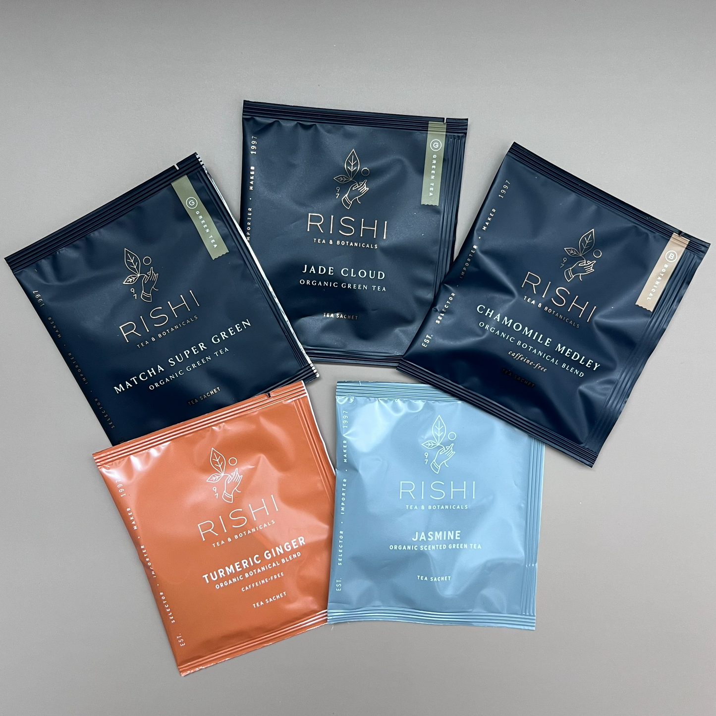 Rishi Tea 15 Sachet Pack (5 Flavors/3 Per Flavor)