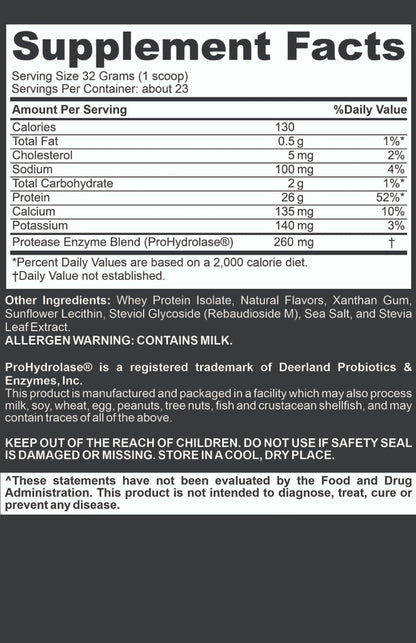 MFN All-Natural Whey Protein Isolate - Vanilla (Coming 12/28/25)