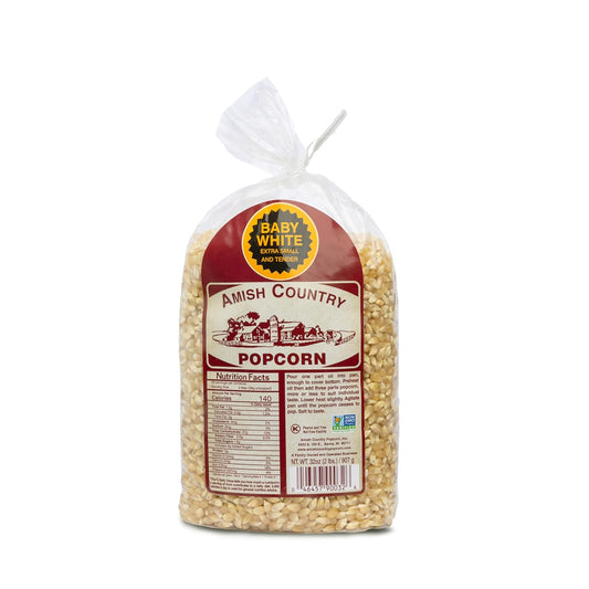 Amish Country Popcorn Baby White Kernel - 2 lbs