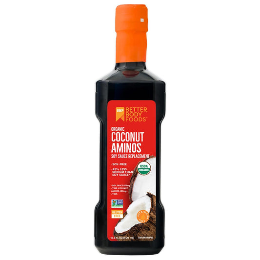 Better Body Foods Coconut Aminos (Soy Sauce Substitute) - 16.9 oz Bottle
