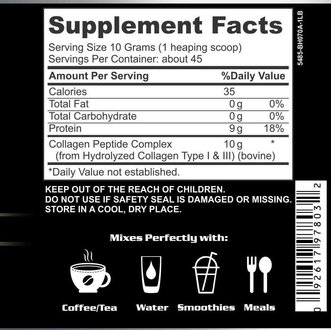 Hydrolyzed Collagen Peptides - Unflavored