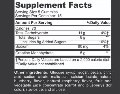 Creatine Power Gummies (NEW)