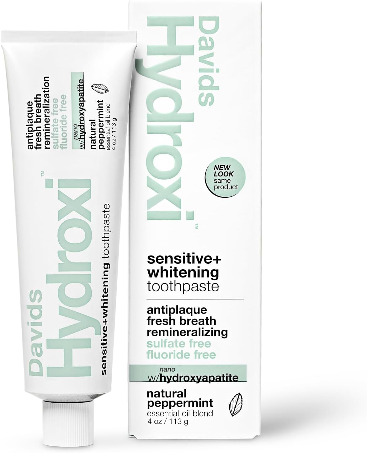 Davids Nano Hydroxyapatite Toothpaste Sensitive + Whitening Peppermint 4oz