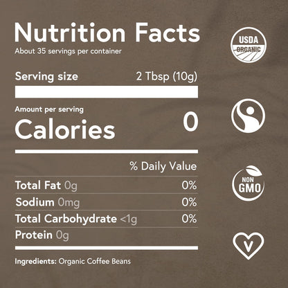 Fabula Organic, Low Acid, Medium Roast, Single Origin Coffee - 12 oz Whole Beans (2 Flavors)