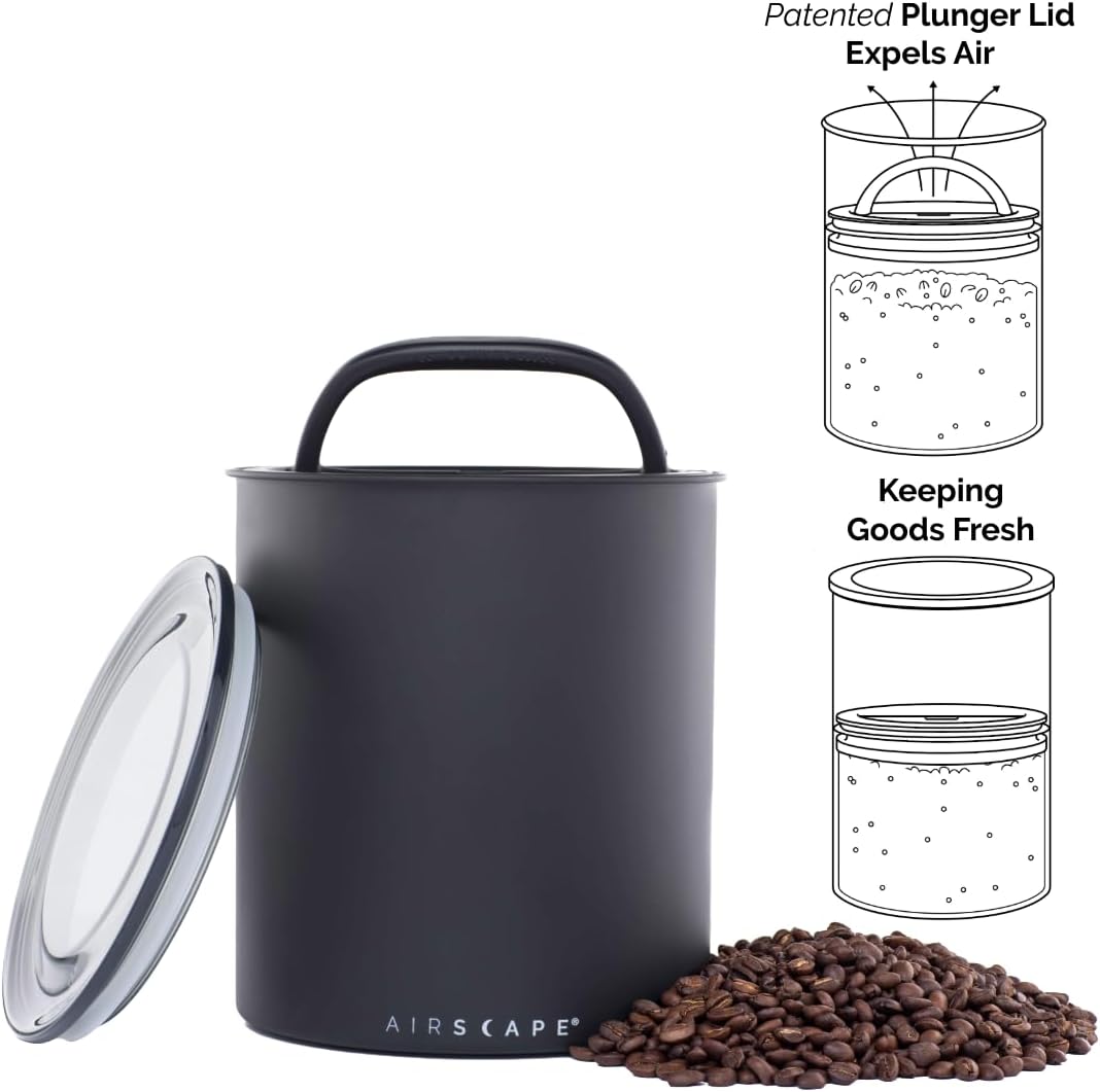 Planetary Design Airscape Kilo Coffee & Dry Food Canister - Matte Gray 2.2 lbs
