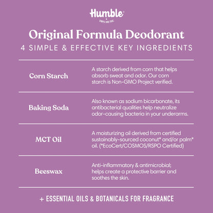 Humble - Natural Deodorant (Mountain Lavender) 2.5 oz.
