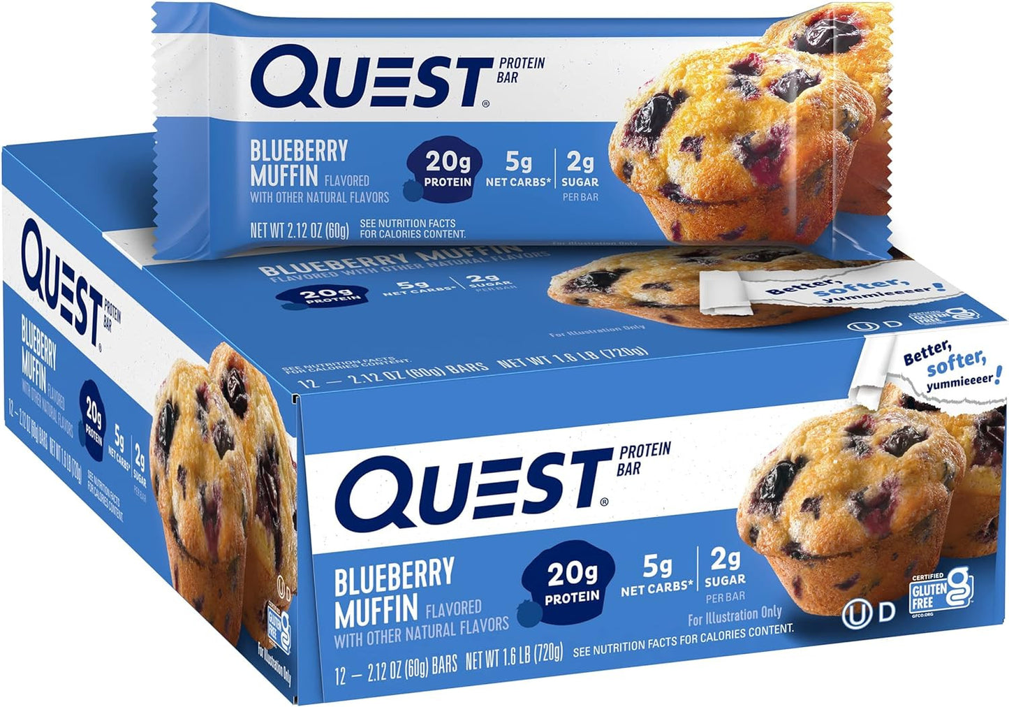 Quest Protein Bar - Blueberry Muffin