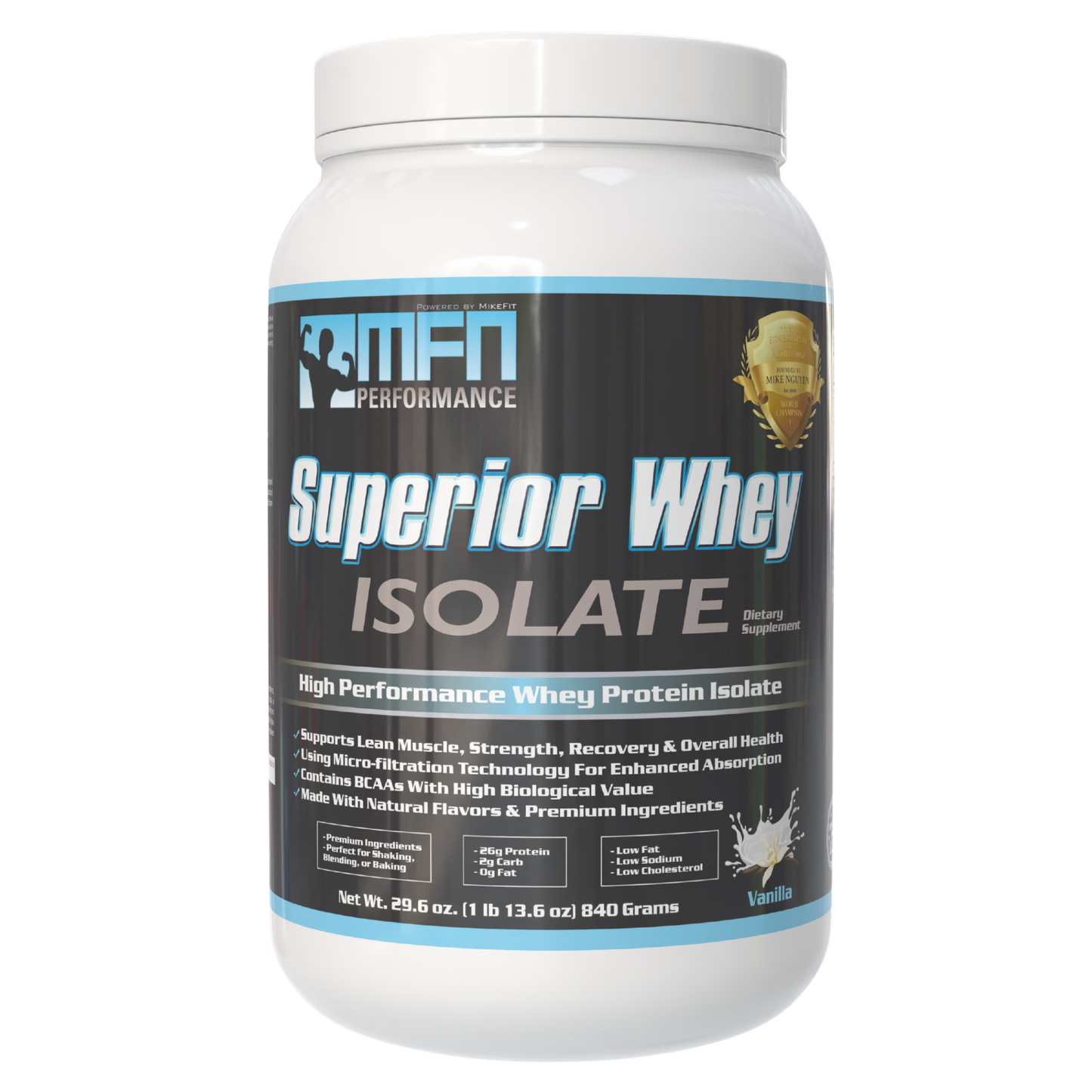 MFN All-Natural Whey Protein Isolate - Vanilla