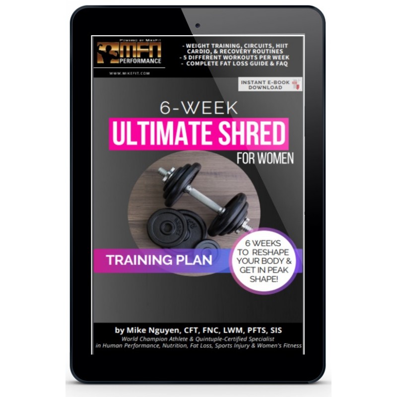 Women S 6 Week Ultimate Shred Complete Training Program Advanced